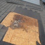 Cracked Shingle Roof Leak Repair 3
