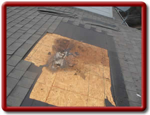 Roof Leak Repair, Cracked Shingle